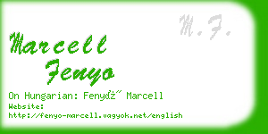 marcell fenyo business card